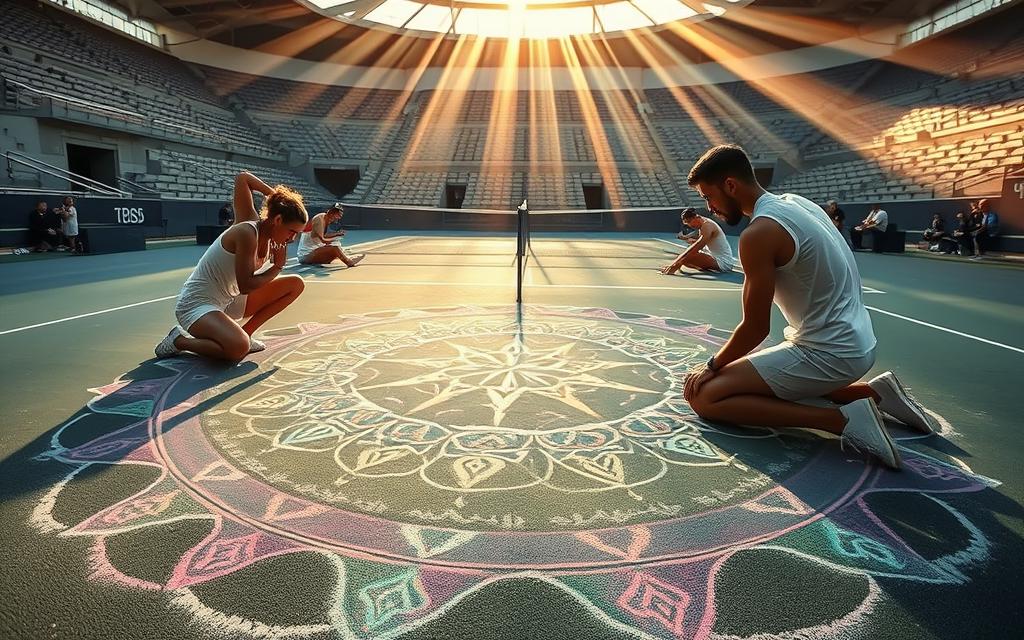 nietypowe rytuały tenisistów