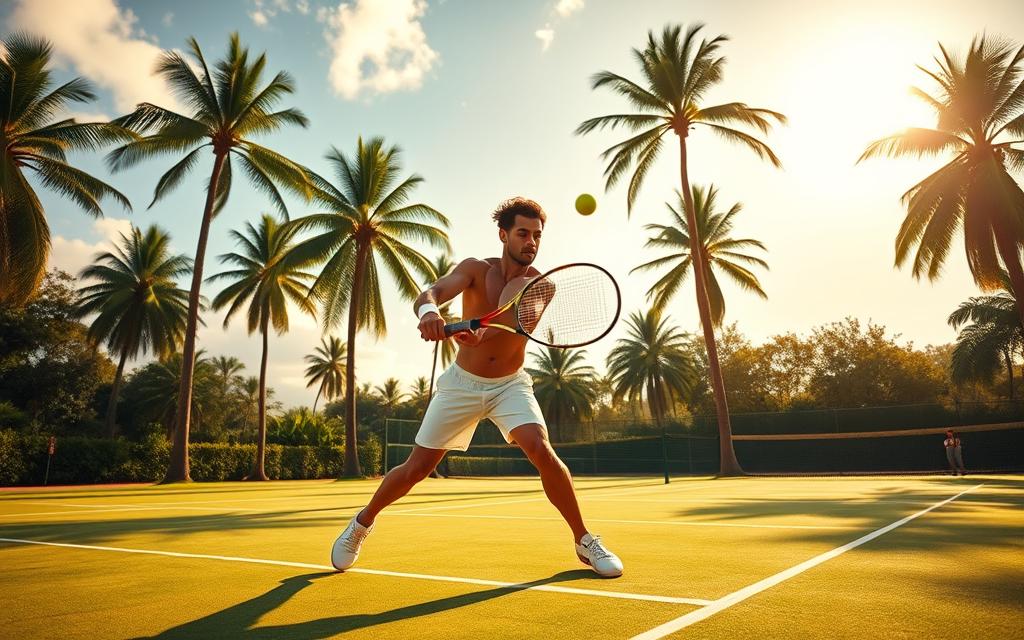 top spin w grze tenisowej